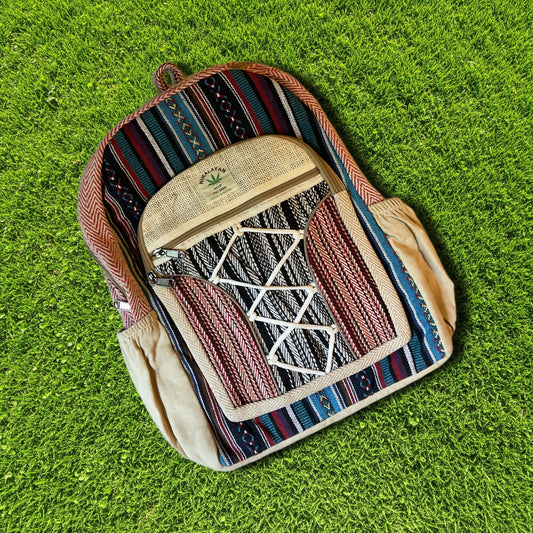 Rope-Weave Hemp Backpack
