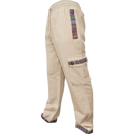 Cotton Everyday Pants (BORDER GHERI)