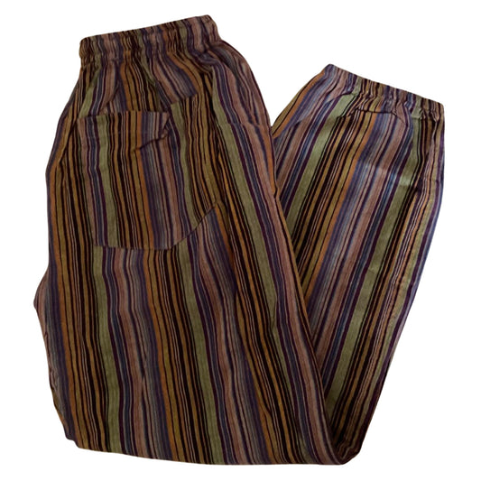 Cotton Striped Lounge Trouser (Multicolor)