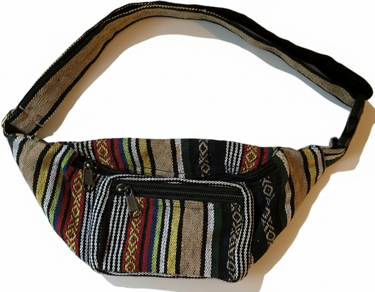 Sunfire Stripe Hemp Fanny Pack