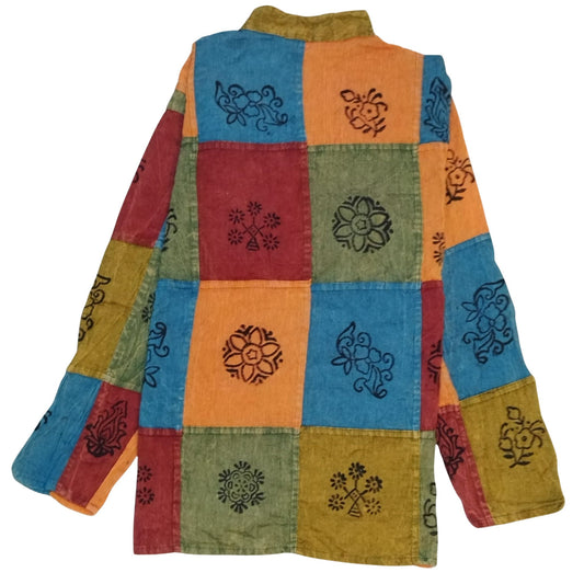 Patched Design Cotton Full Sleeves (Multicolor)