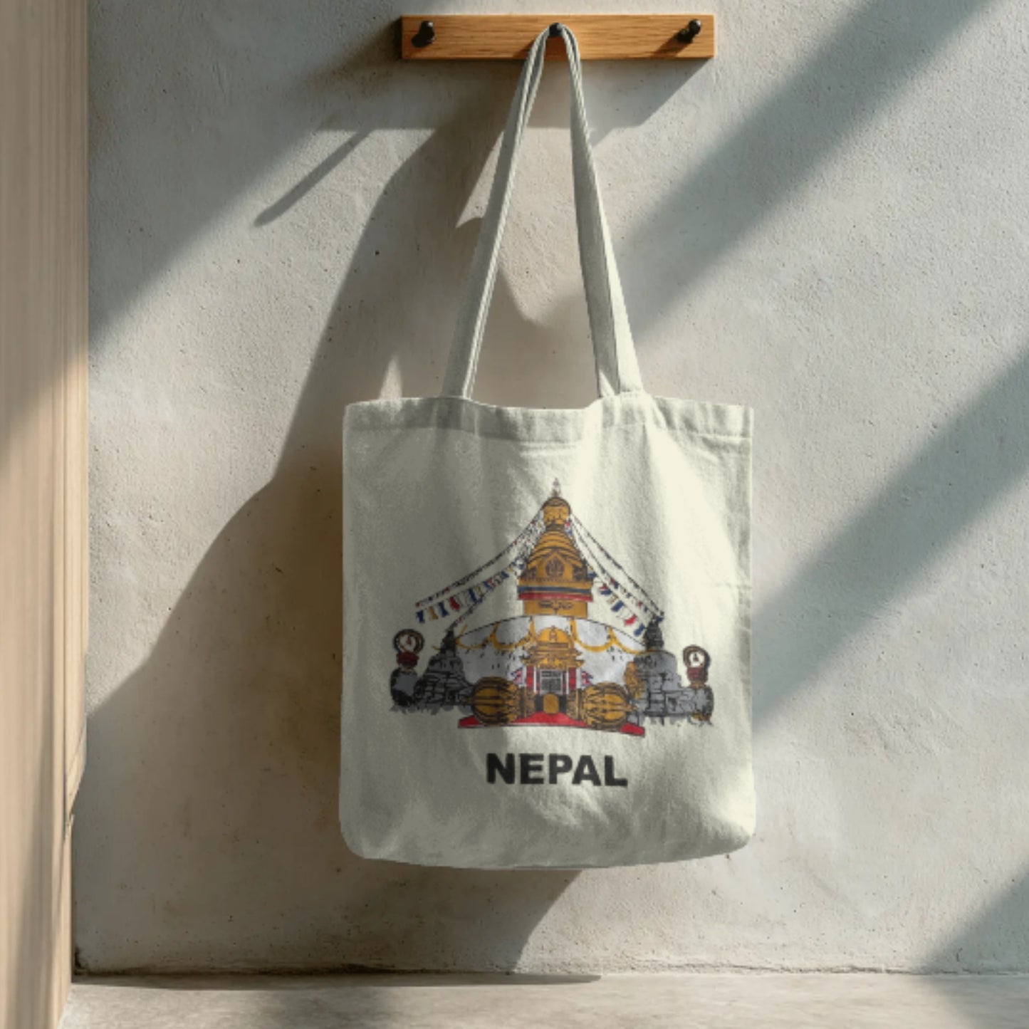 Swayambhunath Stupa Cotton Tote