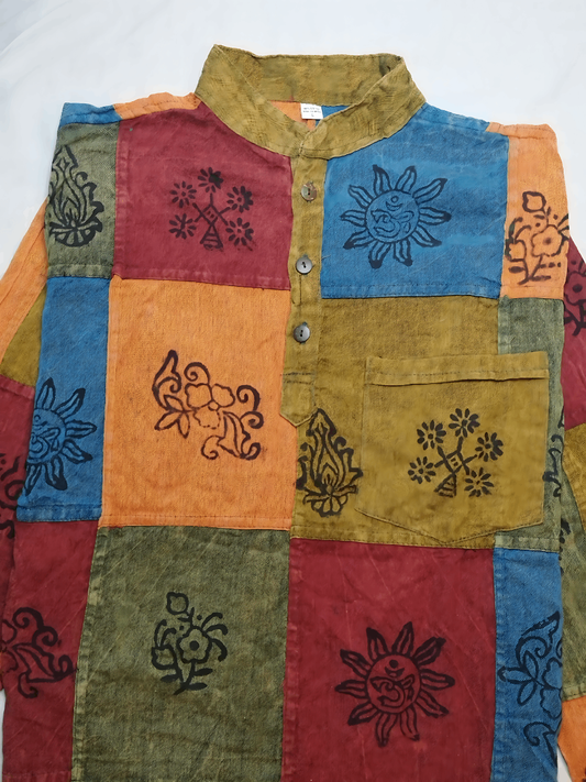 Unisex Patched Cotton Top