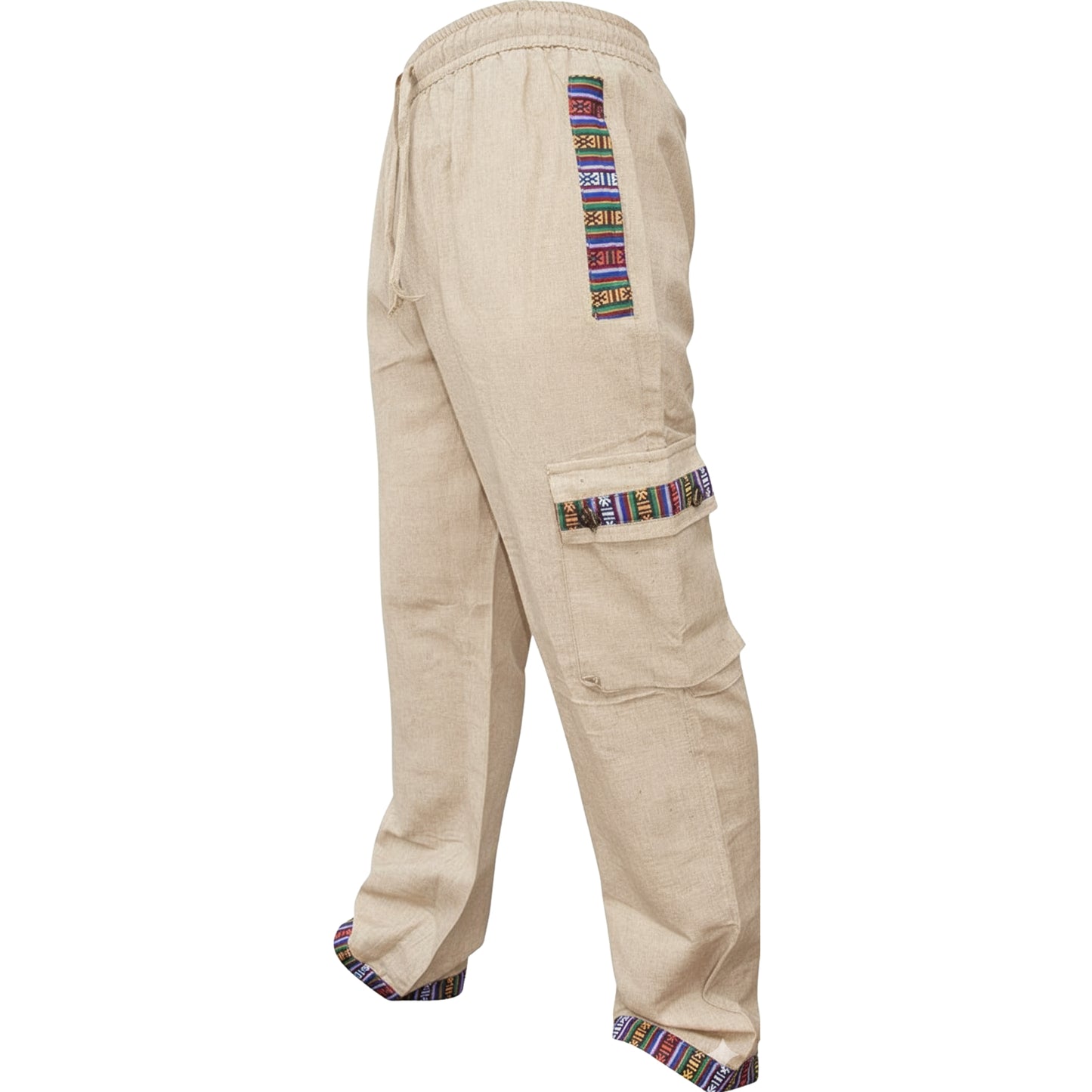 Cotton Everyday Pants (BORDER GHERI)