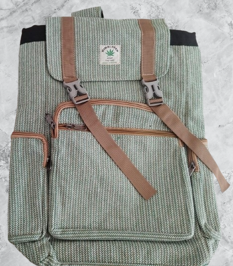 Handmade Boho Hemp Backpack