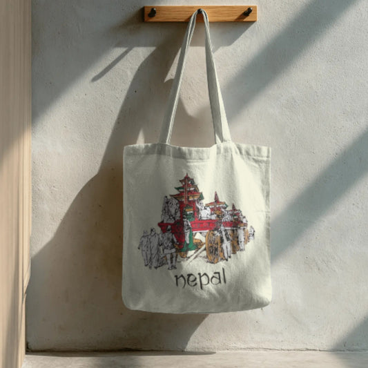 Nepal's Chariot Cotton Tote