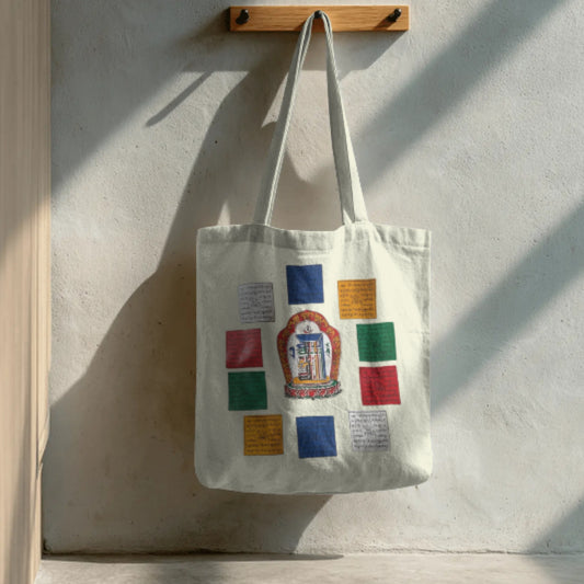 Prayer Flag Cotton Tote