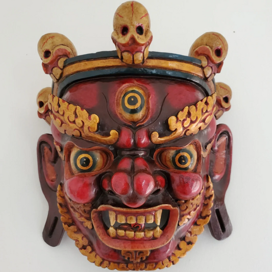 Hand-Carved Bhairab Mahakala Mask