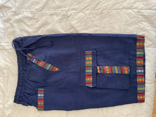 Gray Cotton Cargo Shorts