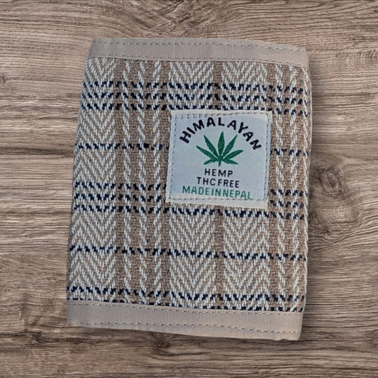 Minimalist Hemp Trifold Wallet