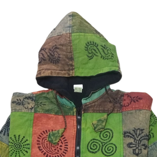 Unisex Cotton Patchwork Jacket