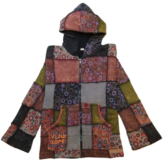 Women Cotton Patchwork Jacket
